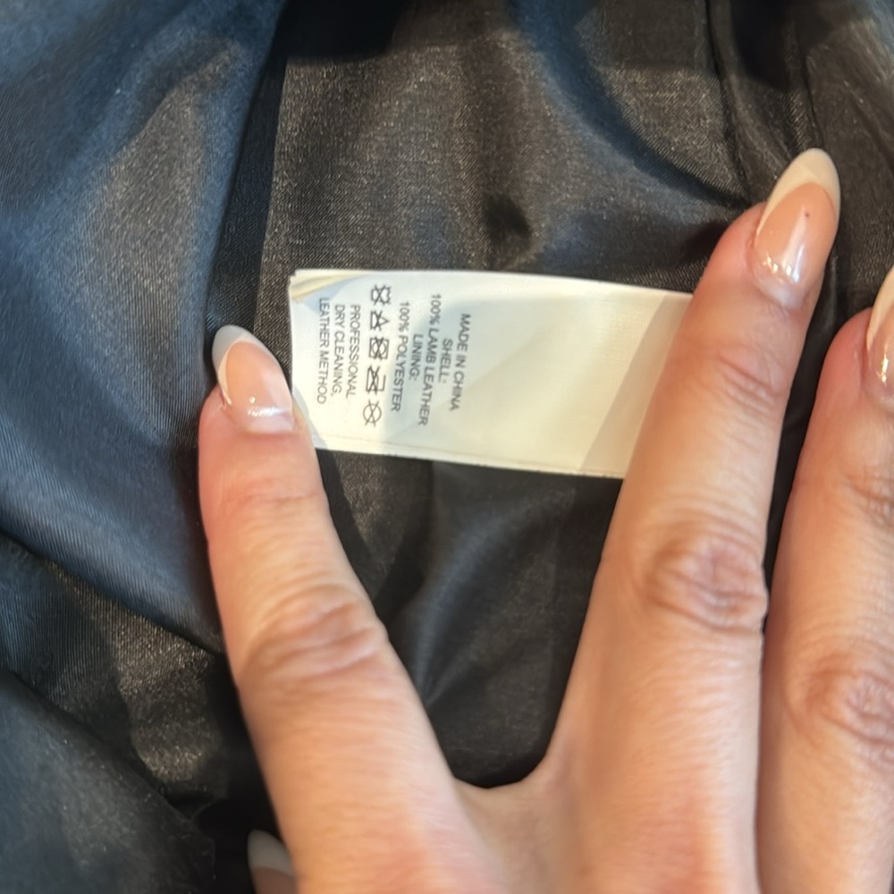 Kate Spade Scalloped Lamb Leather Skirt Size 4 - Picture 4 of 5